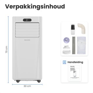 Auronic Mobiele Airco 7000 BTU 3-in-1