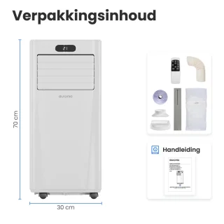 Auronic Mobiele Airco 7000 BTU 3-in-1