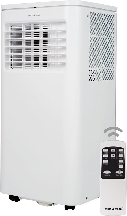BRASQ 3-in-1 Mobiele Airco 9000 BTU — compact koelvermogen voor kleine ruimtes