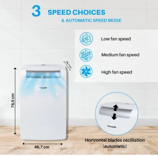 Climadiff CLIMA12KR1 mobiele airconditioner 12.000 BTU