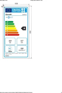 Climadiff CLIMA7K1 Mobiele Airconditioner 7.000 BTU Wit