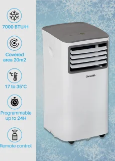Climadiff CLIMA7K1 Mobiele Airconditioner 7.000 BTU Wit
