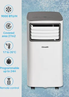 Climadiff CLIMA9K1 Mobiele Airconditioner 9000 BTU Wit