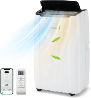 De COSTWAY Mobiele airconditioner 14.000 BTU in één oogopslag