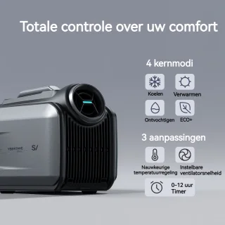 Wat vinden we goed aan de CYBERTAKE Mobiele Buitenairco 5100 BTU