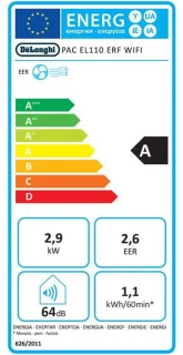 De’Longhi PAC EL110ERF WiFi mobiele airconditioner