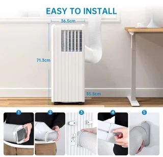 Wat vinden we goed aan de DIMICO - Verrijdbare Mobiele Airconditioner 9000 BTU