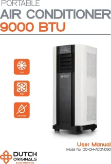 Dreamhouse Mobiele Airconditioner 9000 BTU Wit/Zwart