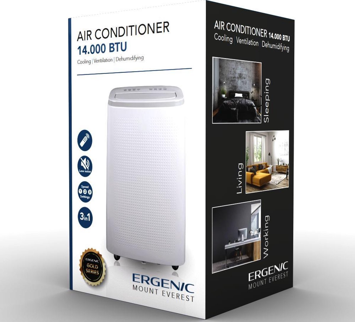 De Ergenic Mount Everest 14.000BTU Airco Wit in één oogopslag