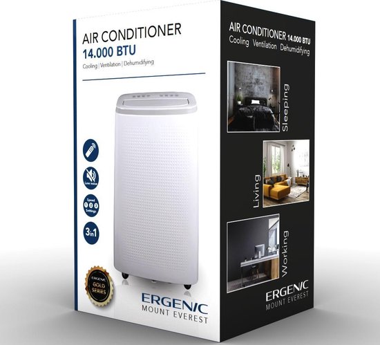 Ergenic Mount Everest 14.000 BTU — krachtige, mobiele koeling met veel functionaliteit