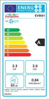 Everglades EV9051 Draagbare Airco Wit