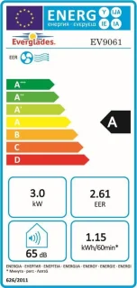 Everglades EV9061 10000 BTU airco mobiel