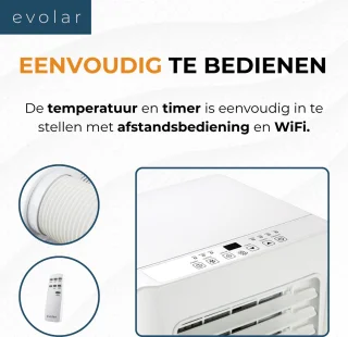 Evolar EVO-7000CW Mobiele Airco 3-in-1 7000 BTU