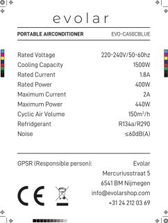 Wat vinden we goed aan de Evolar EVO-CA50CBL Mobiele Caravan Airco