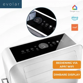 Evolar EVO-ES9000 Mobiele Airco 9000 BTU WiFi