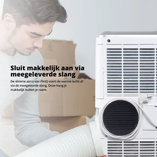 FlinQ Slimme Mobiele Airco 13.000 BTU