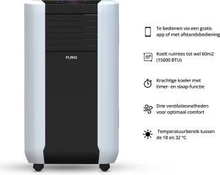 FlinQ Slimme Mobiele Airco 15000 BTU