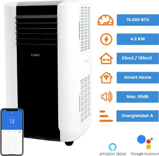 FlinQ Slimme Mobiele Airco 15000 BTU