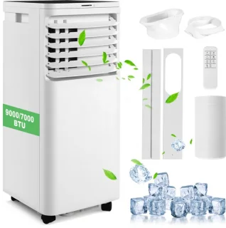 Glitzerlife 7000 BTU — compacte 3-in-1 mobiele airco voor slaapkamer en kantoor