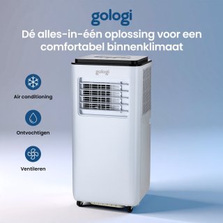 Gologi 3-in-1 Mobiele Airco 9000 BTU Wit