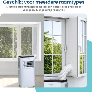 Gologi 3-in-1 Mobiele Airco 9000 BTU Wit