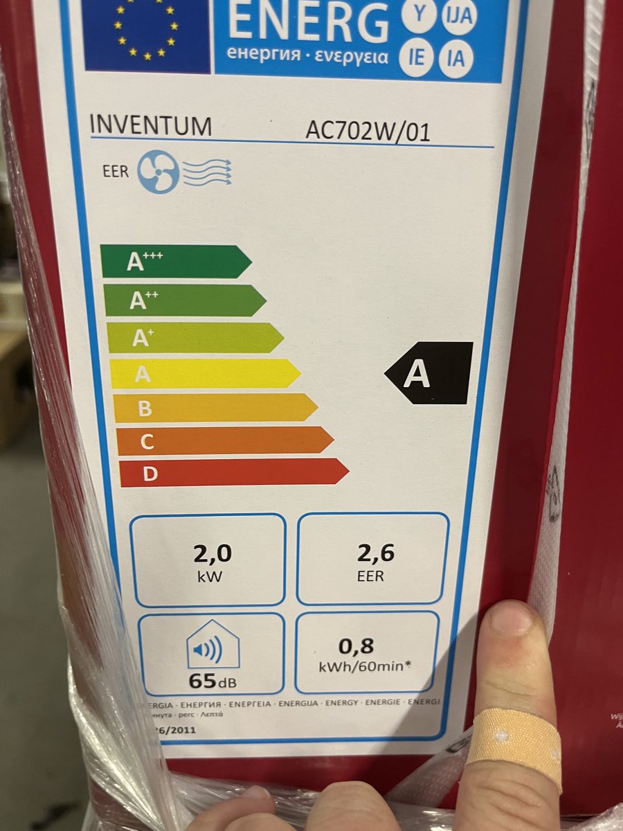 Inventum AC702w Airconditioner 60m3 Wit