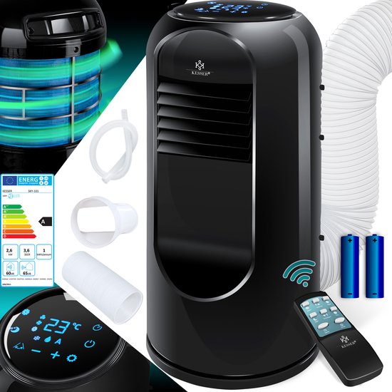 KESSER Airconditioner Sky Tower 9000 BTU mobiel zwart review