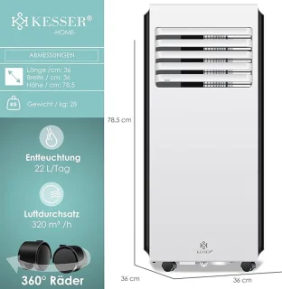 KESSER Mobiele Airco 9000 BTU