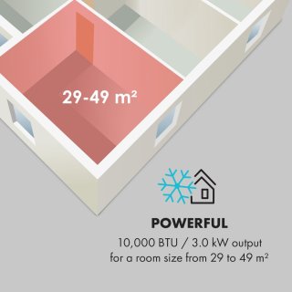 Klarstein 4-in-1 Mobiele Airconditioner 10000 BTU