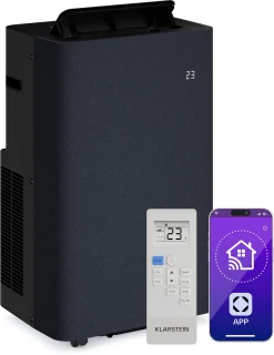 Klarstein AireLux Draagbare Airconditioner 14.000 BTU Donkergrijs