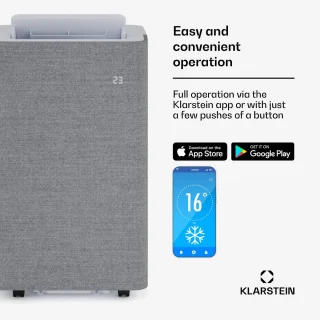 Klarstein AireLux Draagbare Airconditioner 14.000 BTU Grijs