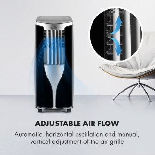 Klarstein New Breeze ECO mobiele airco 10.000 BTU zwart