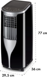 Klarstein New Breeze ECO mobiele airco 10.000 BTU zwart