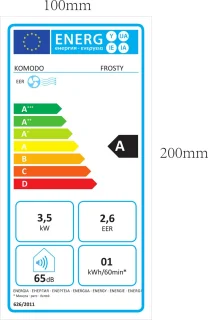 Komodo Frosty 12000 BTU Mobiele Airco