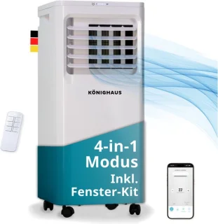 Könighaus mobiele airco — compact, zuinig en veelzijdig voor kleinere ruimtes