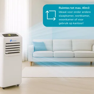 Lifetime Air Mobiele Airco 8000BTU Met Afstandsbediening