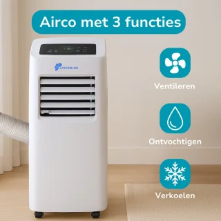 Lifetime Air Mobiele Airco 8000BTU Met Afstandsbediening