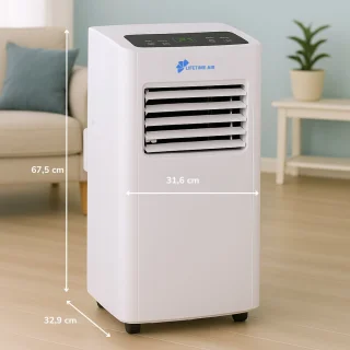 Lifetime Air Mobiele Airco 8000BTU Met Afstandsbediening