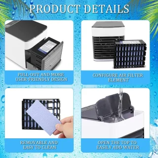 MKSS Mobiele Airco Aircooler Draagbare Ventilator