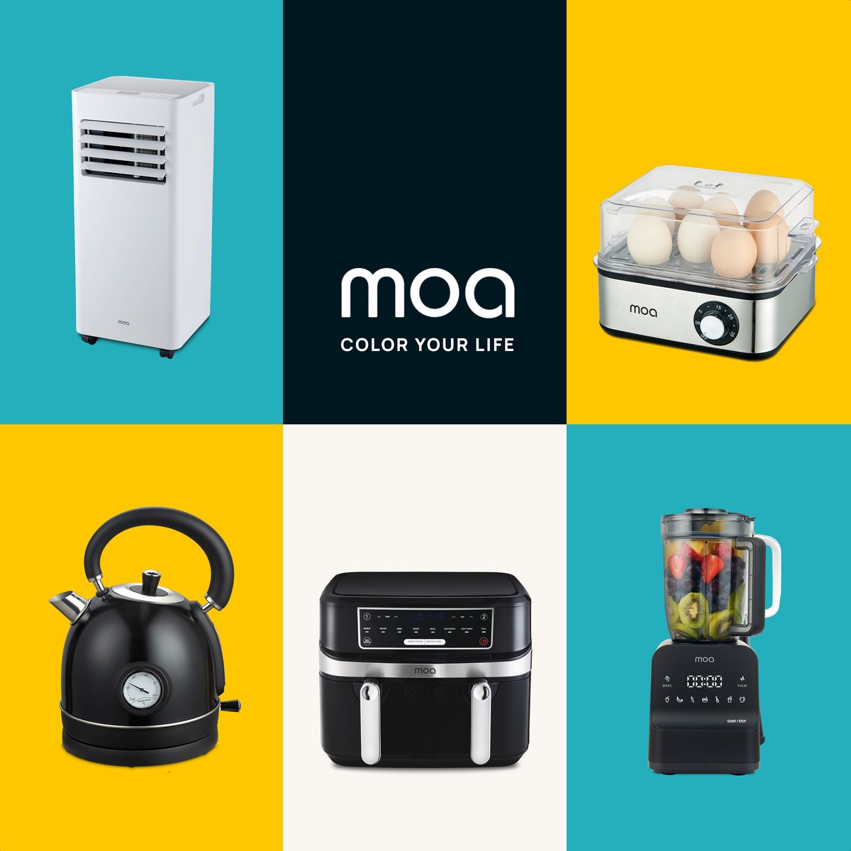 MOA Mobiele Airco 7000 BTU Wit Met Afstandsbediening