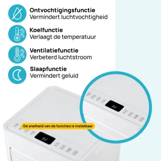 MOA Mobiele Airco 7000 BTU Wit Met Afstandsbediening