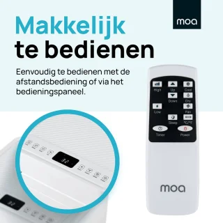 MOA Mobiele Airco 7000 BTU Wit Met Afstandsbediening