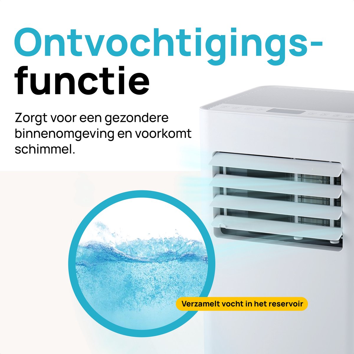 MOA Mobiele Airco 7000 BTU Wit Met Afstandsbediening