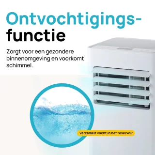 MOA Mobiele Airco 7000 BTU Wit Met Afstandsbediening