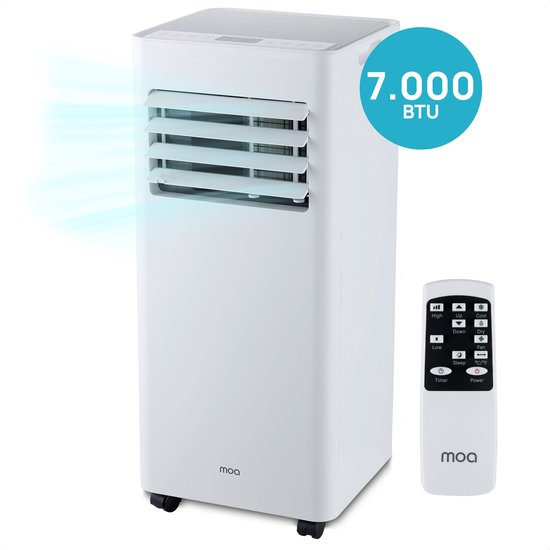 MOA Mobiele Airco 7000 BTU Wit Met Afstandsbediening