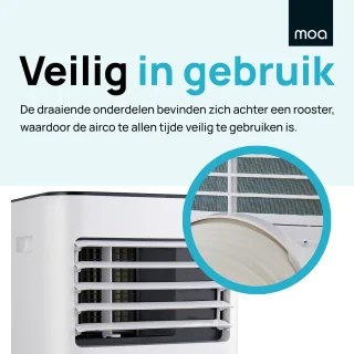 MOA Mobiele Airco 9000 BTU Wit