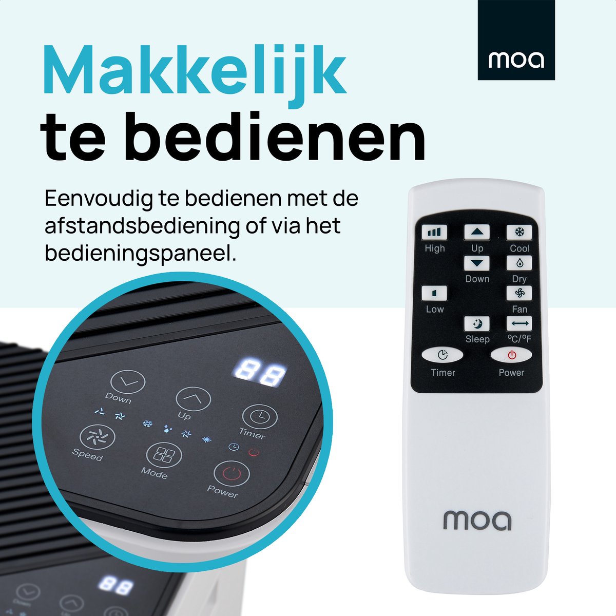 MOA Mobiele Airco 9000 BTU Wit