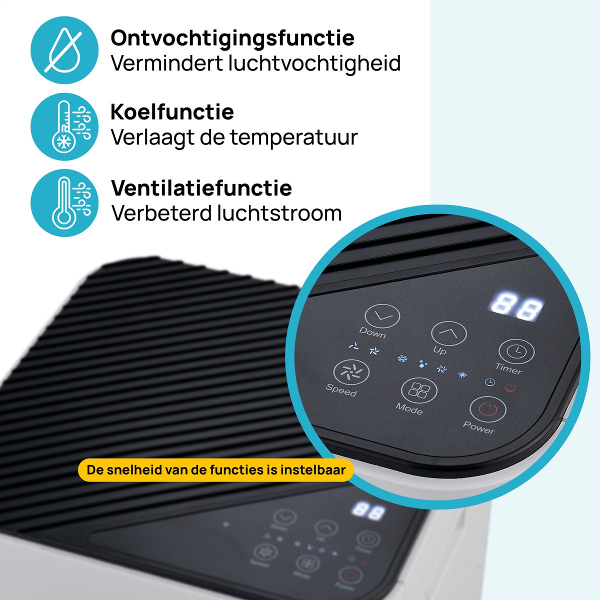 MOA Mobiele Airco 9000 BTU Wit