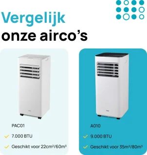 MOA Mobiele Airco 9000 BTU Wit