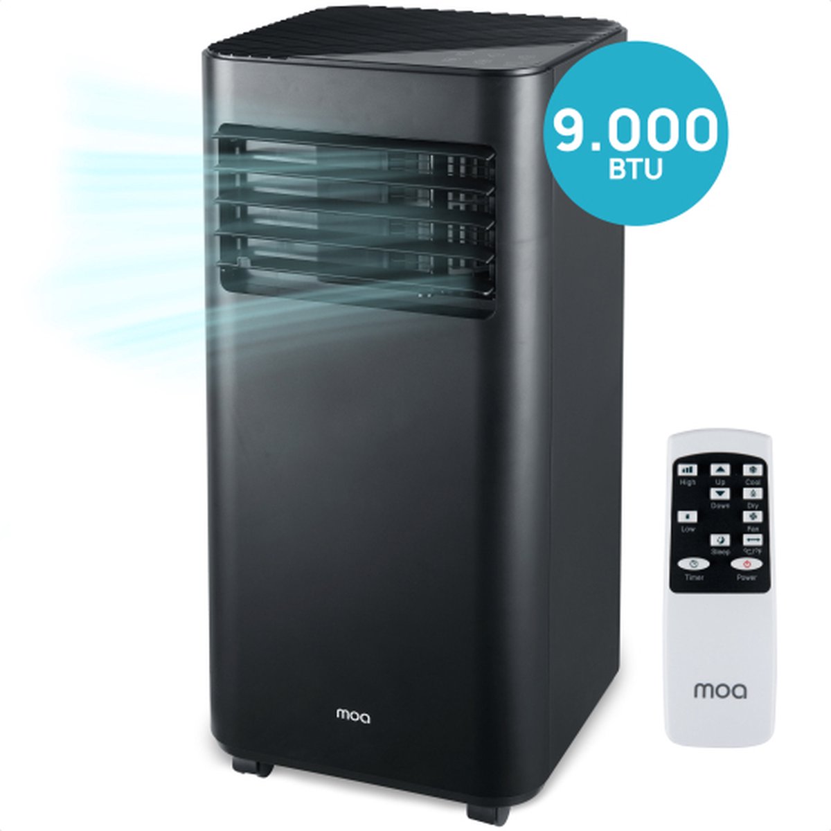 MOA Mobiele Airco 9.000 BTU Zwart